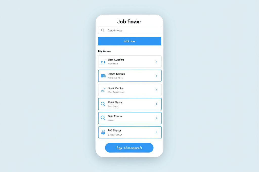 Home Screen with Job Recommendations